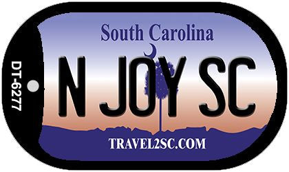 N Joy SC South Carolina Novelty Metal Dog Tag Necklace DT-6277