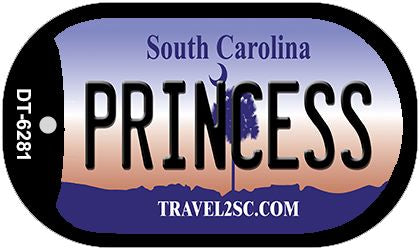 Princess South Carolina Novelty Metal Dog Tag Necklace DT-6281
