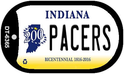Indiana Pacers Novelty Metal Dog Tag Necklace DT-6365