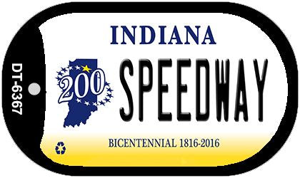Indiana Speedway Novelty Metal Dog Tag Necklace DT-6367
