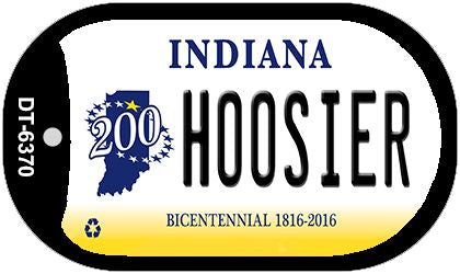 Indiana Hoosier Novelty Metal Dog Tag Necklace DT-6370
