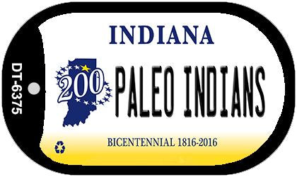 Indiana Paleo Indians Novelty Metal Dog Tag Necklace DT-6375