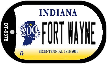 Indiana Fort Wayne Novelty Metal Dog Tag Necklace DT-6378