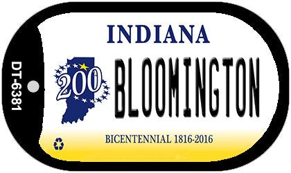 Indiana Bloomington Novelty Metal Dog Tag Necklace DT-6381