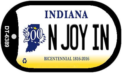 Indiana N Joy IN Novelty Metal Dog Tag Necklace DT-6389