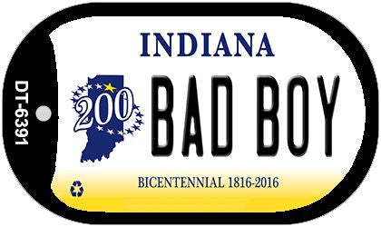 Indiana Bad Boy Novelty Metal Dog Tag Necklace DT-6391
