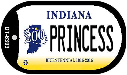 Indiana Princess Novelty Metal Dog Tag Necklace DT-6393