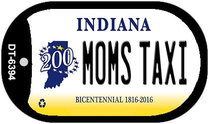 Indiana Moms Taxi Novelty Metal Dog Tag Necklace DT-6394