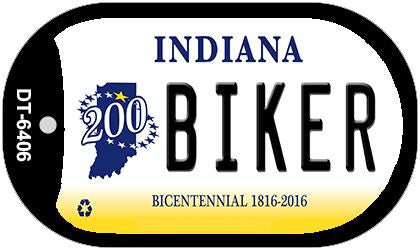 Indiana Biker Novelty Metal Dog Tag Necklace DT-6406