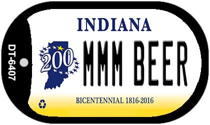 Indiana MMMBeer Novelty Metal Dog Tag Necklace DT-6407