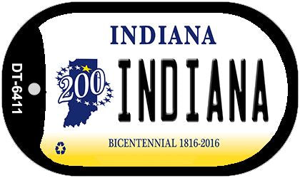 Indiana Novelty Metal Dog Tag Necklace DT-6411