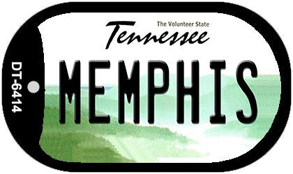 Memphis Tennessee Novelty Metal Dog Tag Necklace DT-6414