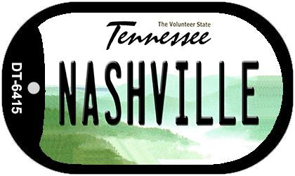 Nashville Tennessee Novelty Metal Dog Tag Necklace DT-6415