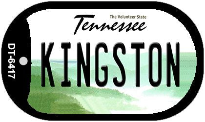 Kingston Tennessee Novelty Metal Dog Tag Necklace DT-6417