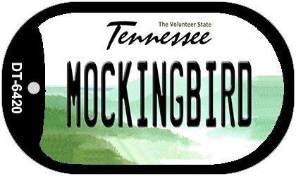 Mocking Bird Tennessee Novelty Metal Dog Tag Necklace DT-6420