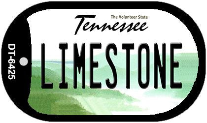 Limestone Tennessee Novelty Metal Dog Tag Necklace DT-6425