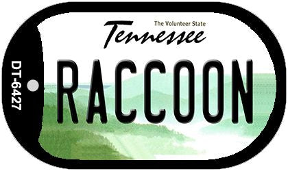 Raccoon Tennessee Novelty Metal Dog Tag Necklace DT-6427