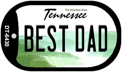 Best Dad Tennessee Novelty Metal Dog Tag Necklace DT-6430