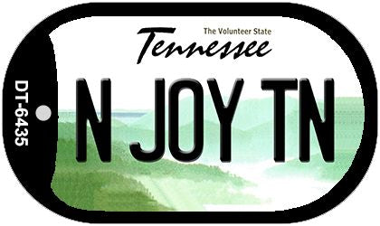N Joy TN Tennessee Novelty Metal Dog Tag Necklace DT-6435