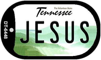 Jesus Tennessee Novelty Metal Dog Tag Necklace DT-6448