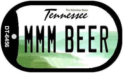 MMM Beer Tennessee Novelty Metal Dog Tag Necklace DT-6456