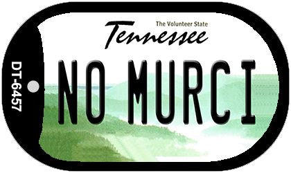 No Murci Tennessee Novelty Metal Dog Tag Necklace DT-6457