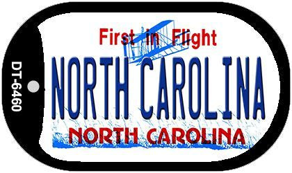 North Carolina Novelty Metal Dog Tag Necklace DT-6460