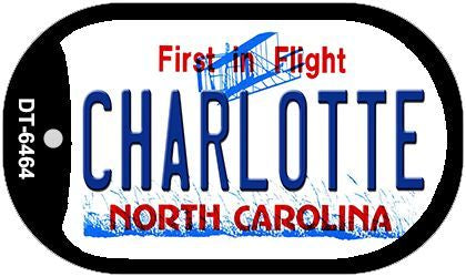Charlotte North Carolina Novelty Metal Dog Tag Necklace DT-6464