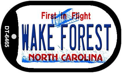 Wake Forest North Carolina Novelty Metal Dog Tag Necklace DT-6465