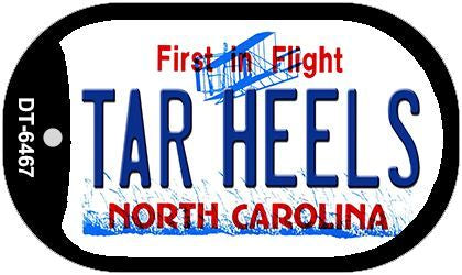 Tar Heels North Carolina Novelty Metal Dog Tag Necklace DT-6467