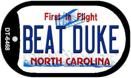 Beat Duke North Carolina Novelty Metal Dog Tag Necklace DT-6468