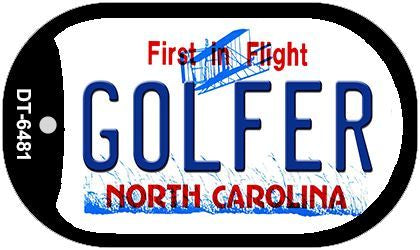 Golfer North Carolina Novelty Metal Dog Tag Necklace DT-6481
