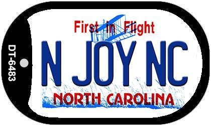 N Joy NC North Carolina Novelty Metal Dog Tag Necklace DT-6483