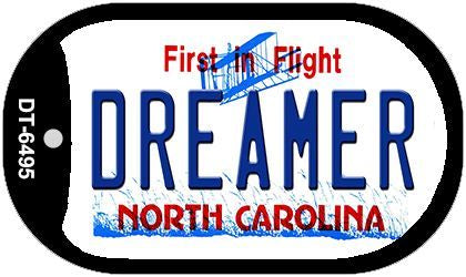 Dreamer North Carolina Novelty Metal Dog Tag Necklace DT-6495