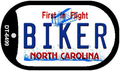 Biker North Carolina Novelty Metal Dog Tag Necklace DT-6499