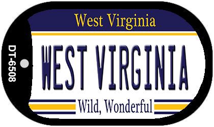 West Virginia Novelty Metal Dog Tag Necklace DT-6508