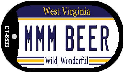 MMM Beer West Virginia Novelty Metal Dog Tag Necklace DT-6533
