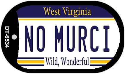 No Murci West Virginia Novelty Metal Dog Tag Necklace DT-6534