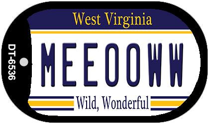 Meeooww West Virginia Novelty Metal Dog Tag Necklace DT-6536
