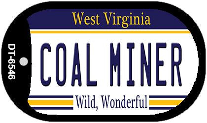 Coal Miner West Virginia Novelty Metal Dog Tag Necklace DT-6546