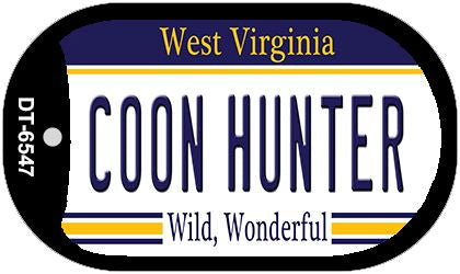 Coon Hunter West Virginia Novelty Metal Dog Tag Necklace DT-6547