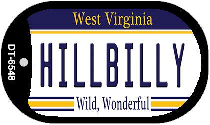 Hillbilly West Virginia Novelty Metal Dog Tag Necklace DT-6548