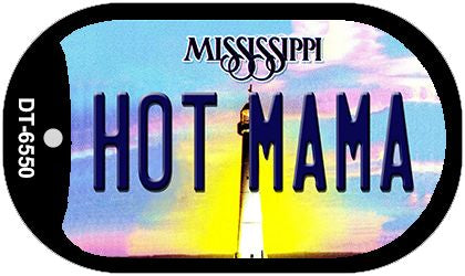 Hot Mama Mississippi Novelty Metal Dog Tag Necklace DT-6550
