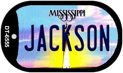 Jackson Mississippi Novelty Metal Dog Tag Necklace DT-6555