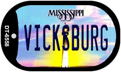 Vicksburg Mississippi Novelty Metal Dog Tag Necklace DT-6558