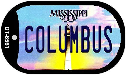 Columbus Mississippi Novelty Metal Dog Tag Necklace DT-6561