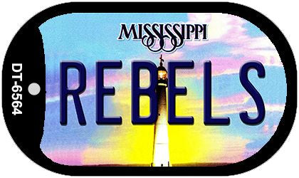Rebels Mississippi Novelty Metal Dog Tag Necklace DT-6564