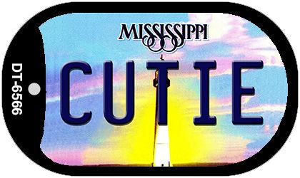 Cutie Mississippi Novelty Metal Dog Tag Necklace DT-6566