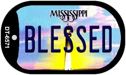 Blessed Mississippi Novelty Metal Dog Tag Necklace DT-6571
