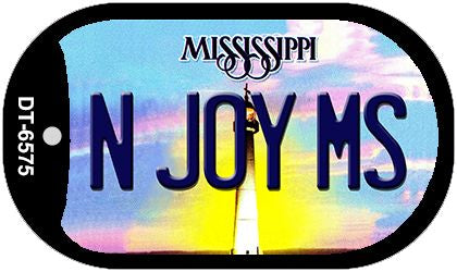 N Joy MS Mississippi Novelty Metal Dog Tag Necklace DT-6575